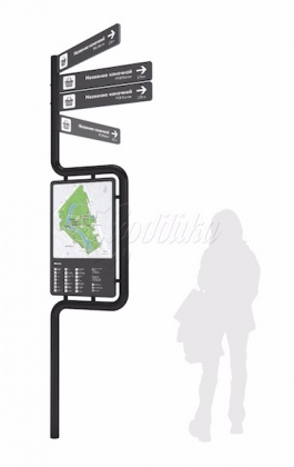 «Линейка Яуза» А 2.1 указатель направления с картой  