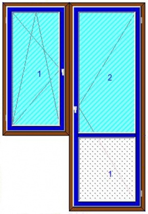 «EXTRATHERM» ARtec балконный блок со створкой слева