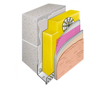 Система фасадная теплоизоляционная композиционная с тонким наружным штукатурным слоем Isover