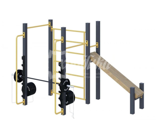 Уличный комплекс для воркаута Хоббика «Фитнес-3» (6,9 м2)